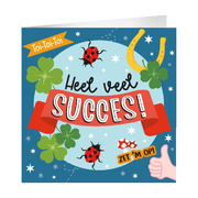 XL Wenskaart heel veel succes