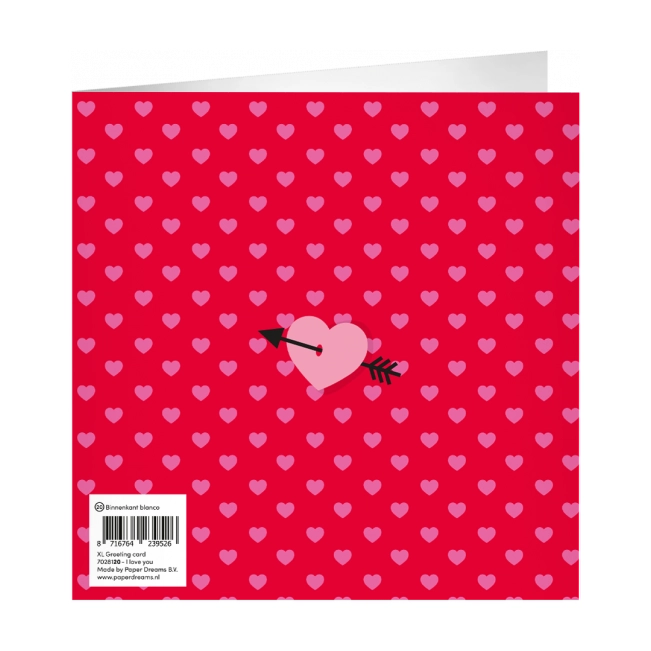 XL Wenskaart I Love You