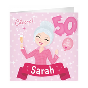 XL Wenskaart Sarah 50 jaar