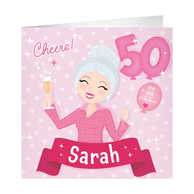 XL Wenskaart Sarah 50 jaar