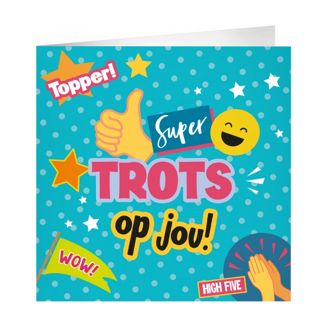 XL Wenskaart Super trots op jou!