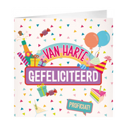 XL Wenskaart van harte gefeliciteerd