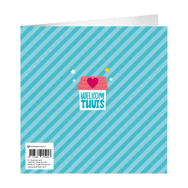 XL Wenskaart Welkom thuis