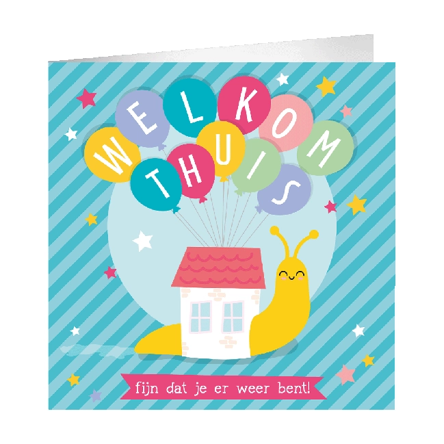 XL Wenskaart Welkom thuis