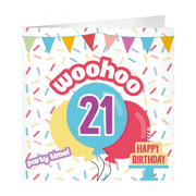 XL Wenskaart woohoo 21 jaar