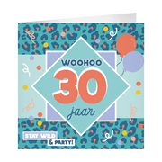 XL Wenskaart woohoo 30 jaar