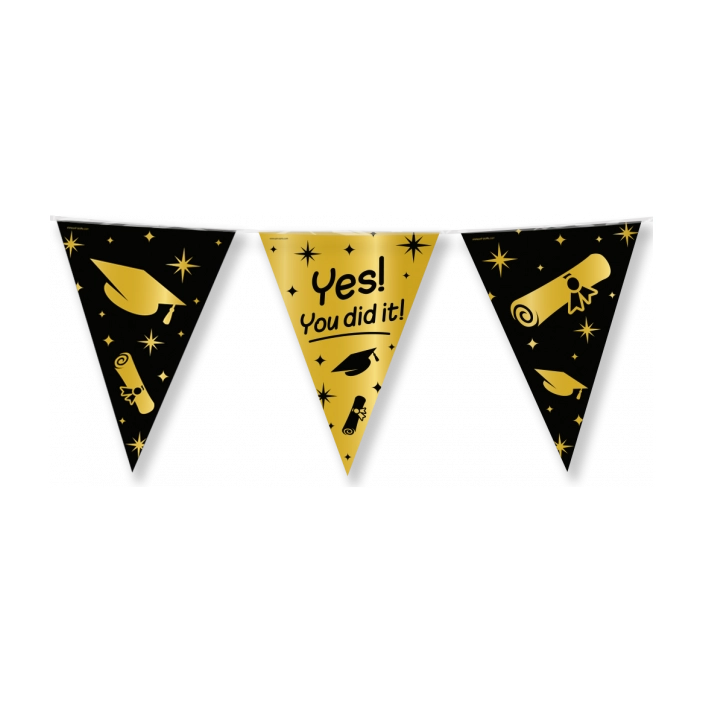 Yes You Did it - Geslaagd - Vlaggenlijn 10 meter