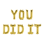 You Did It Folieballonnen set goud 41cm