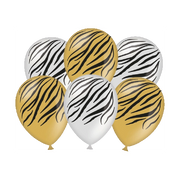 Zebra - Ballonnen - 6 stuks - 30cm