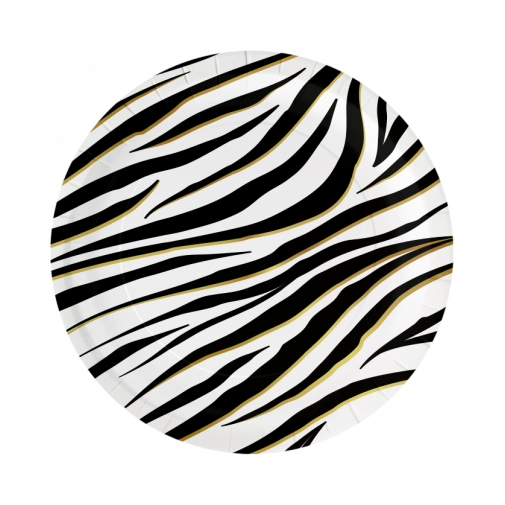 Zebra - Borden - 8 stuks - 23cm