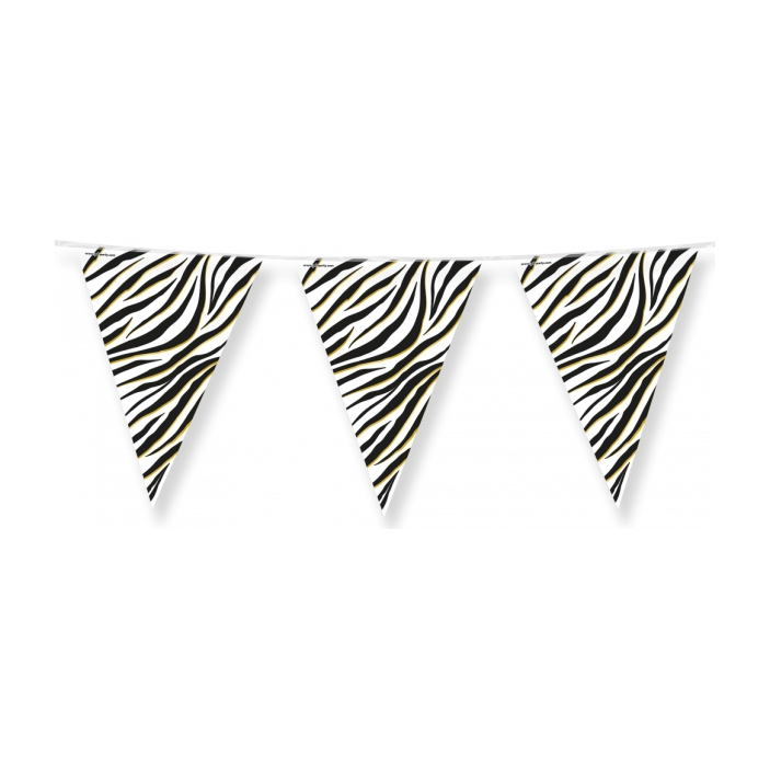Zebra - Vlaggenlijn - 10 meter