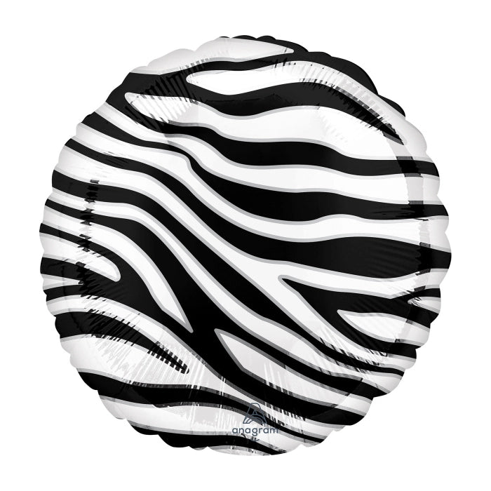 Zebraprint folieballon 43cm
