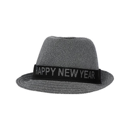 Zilveren glitter hoed